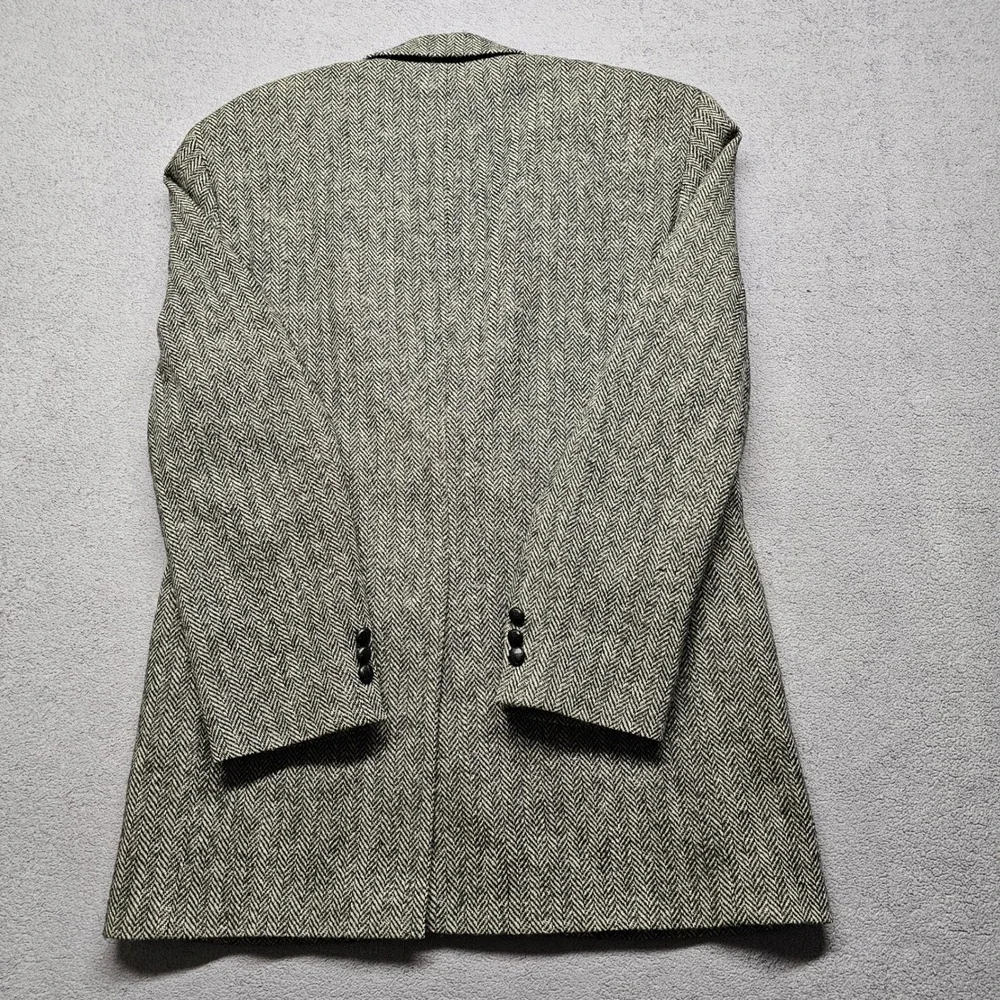Enrico Gelini Blazer Jacket Mens 39R Multicolor Wool Herringbone Single Breasted